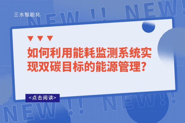 如何利用能耗監(jiān)測系統(tǒng)實(shí)現(xiàn)雙碳目標(biāo)的能源管理?